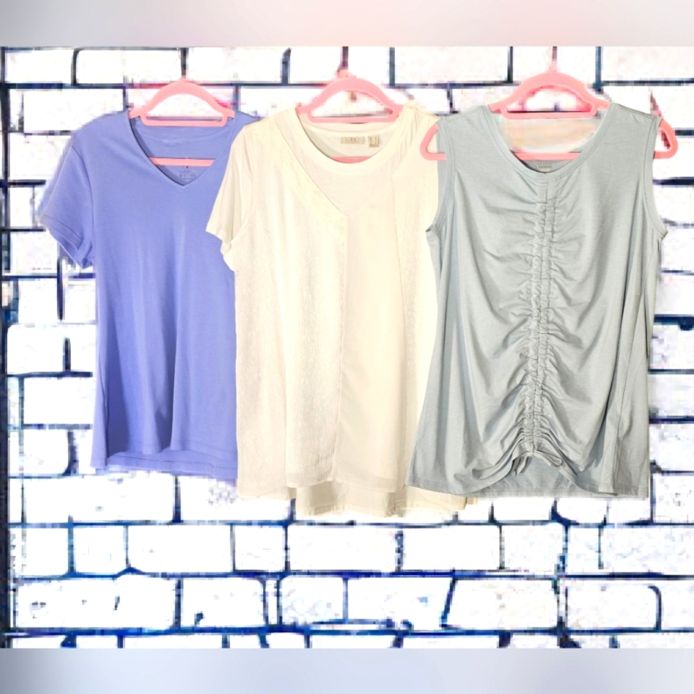 3 Small Tops by Isaac Mizrahi, LOGO by Lori Goldstein and Zuda
